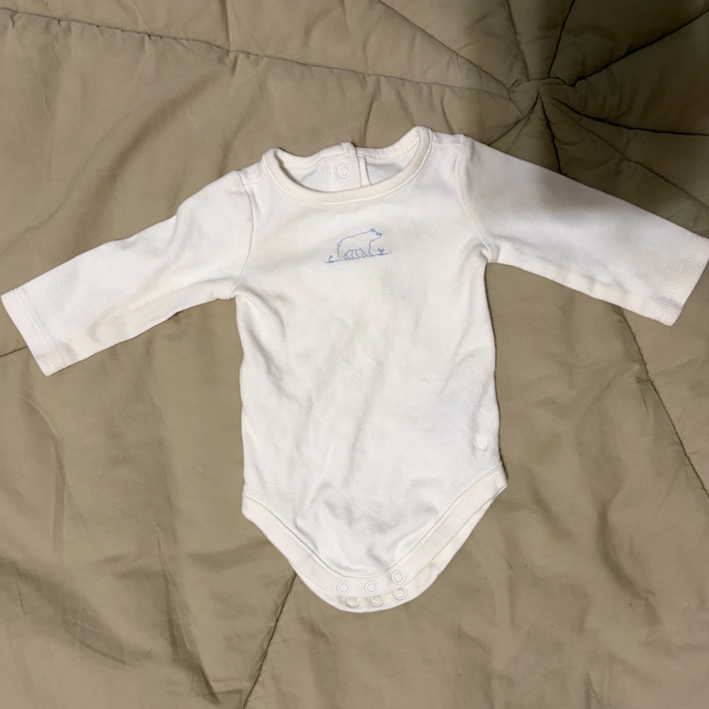 Janie and Jack Bear Onesie